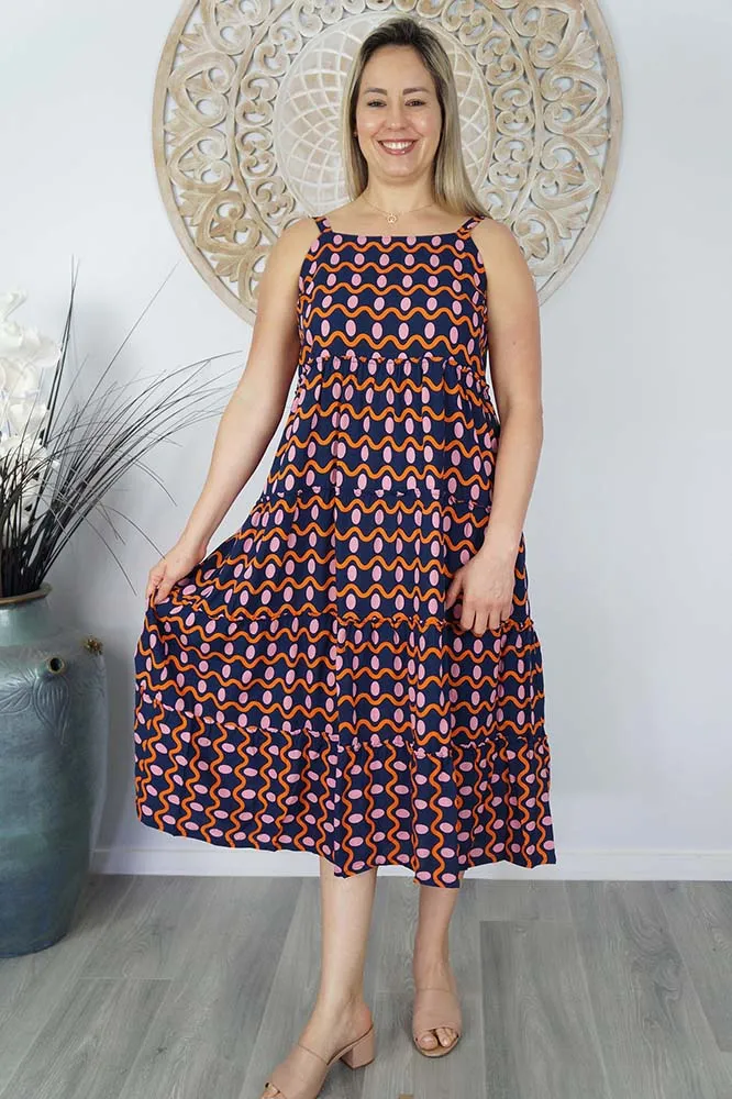 Twiggy Dress "Waves"