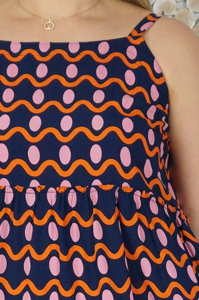 Twiggy Dress "Waves"