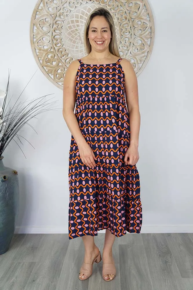 Twiggy Dress "Waves"