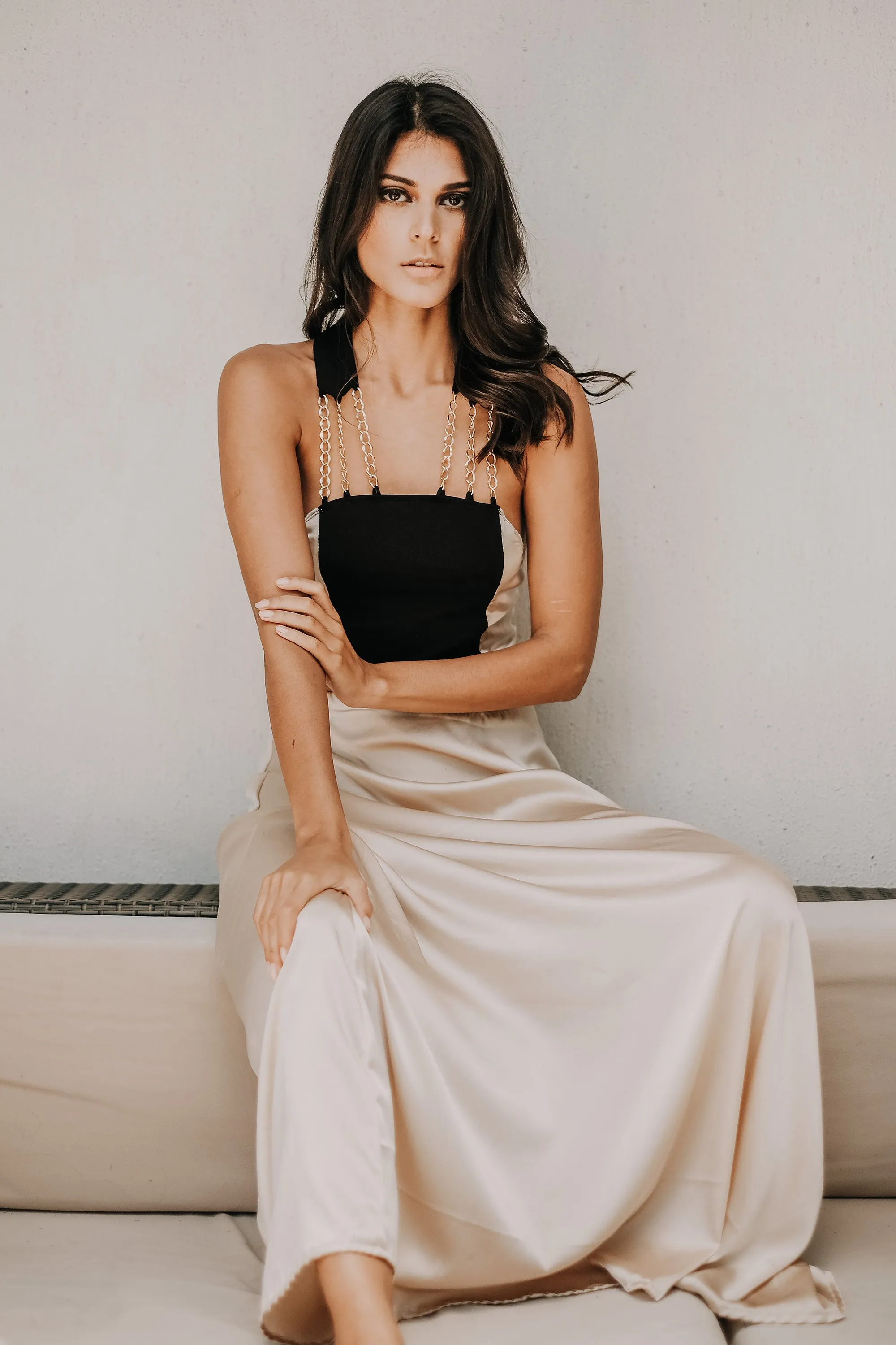 Two-Piece Chain Gown, Silk with Modal Cotton