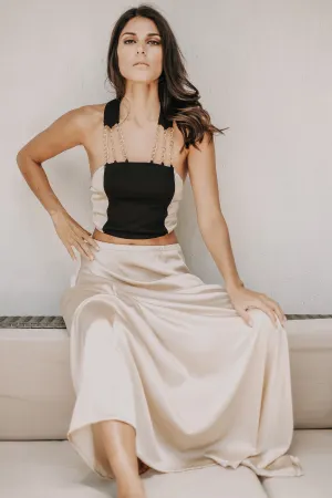 Two-Piece Chain Gown, Silk with Modal Cotton