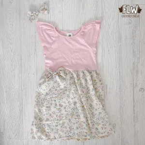 Upcycled Dress 4T-7Y Mini Wildflower