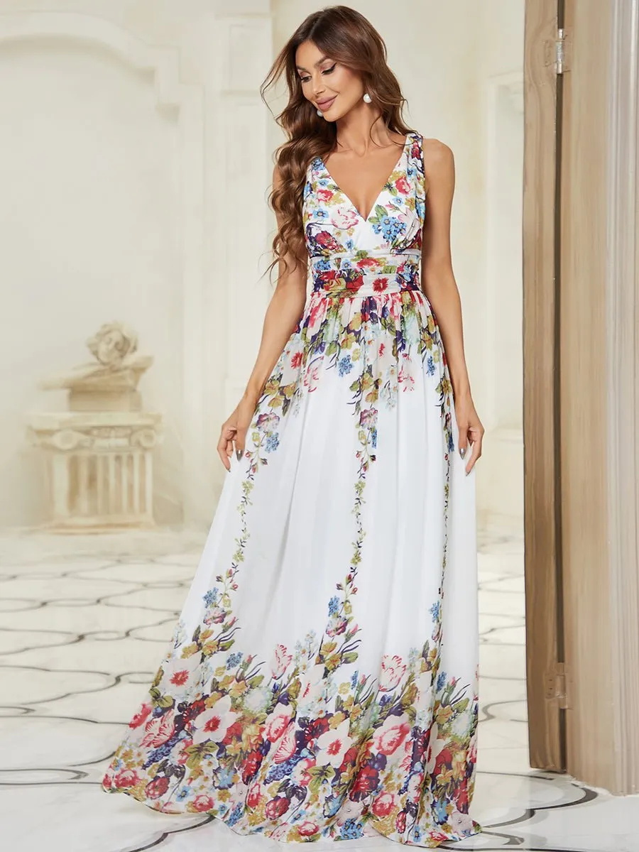 Veda floral chiffon wedding dress in ivory s16 Express NZ wide