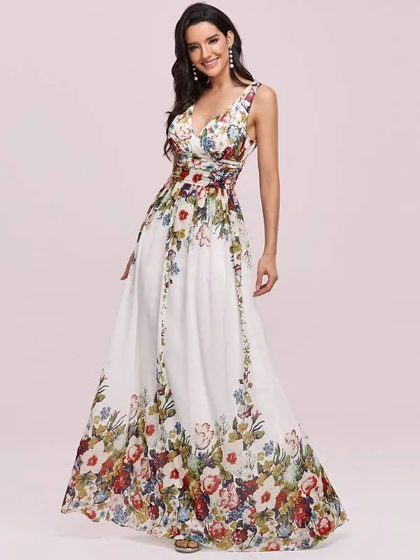 Veda floral chiffon wedding dress in ivory s16 Express NZ wide
