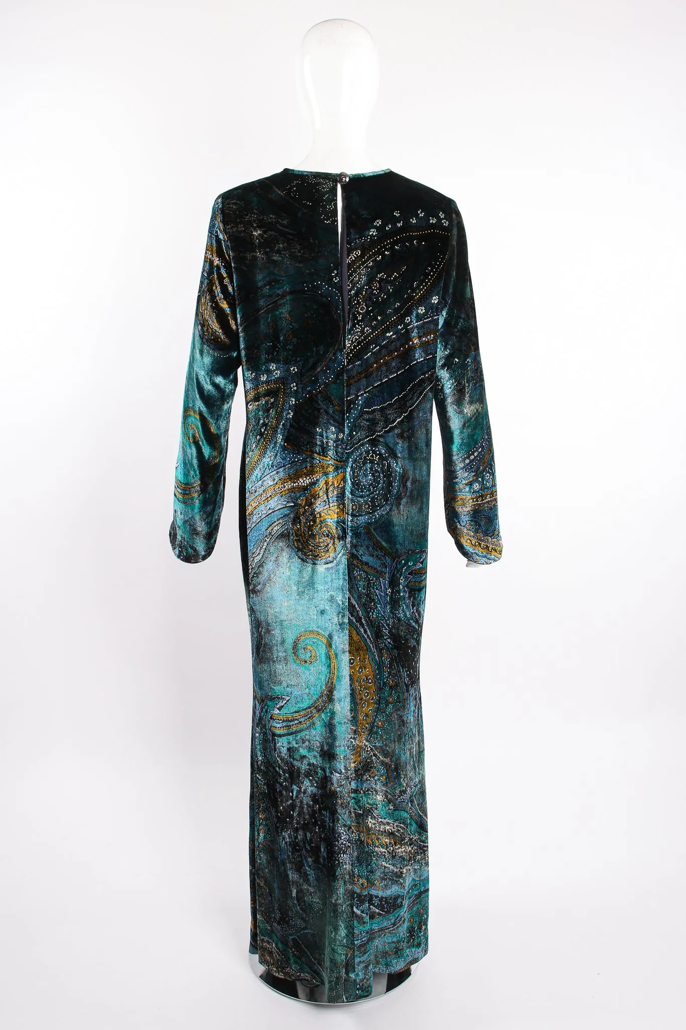 Velvet Cosmic Paisley Gown II