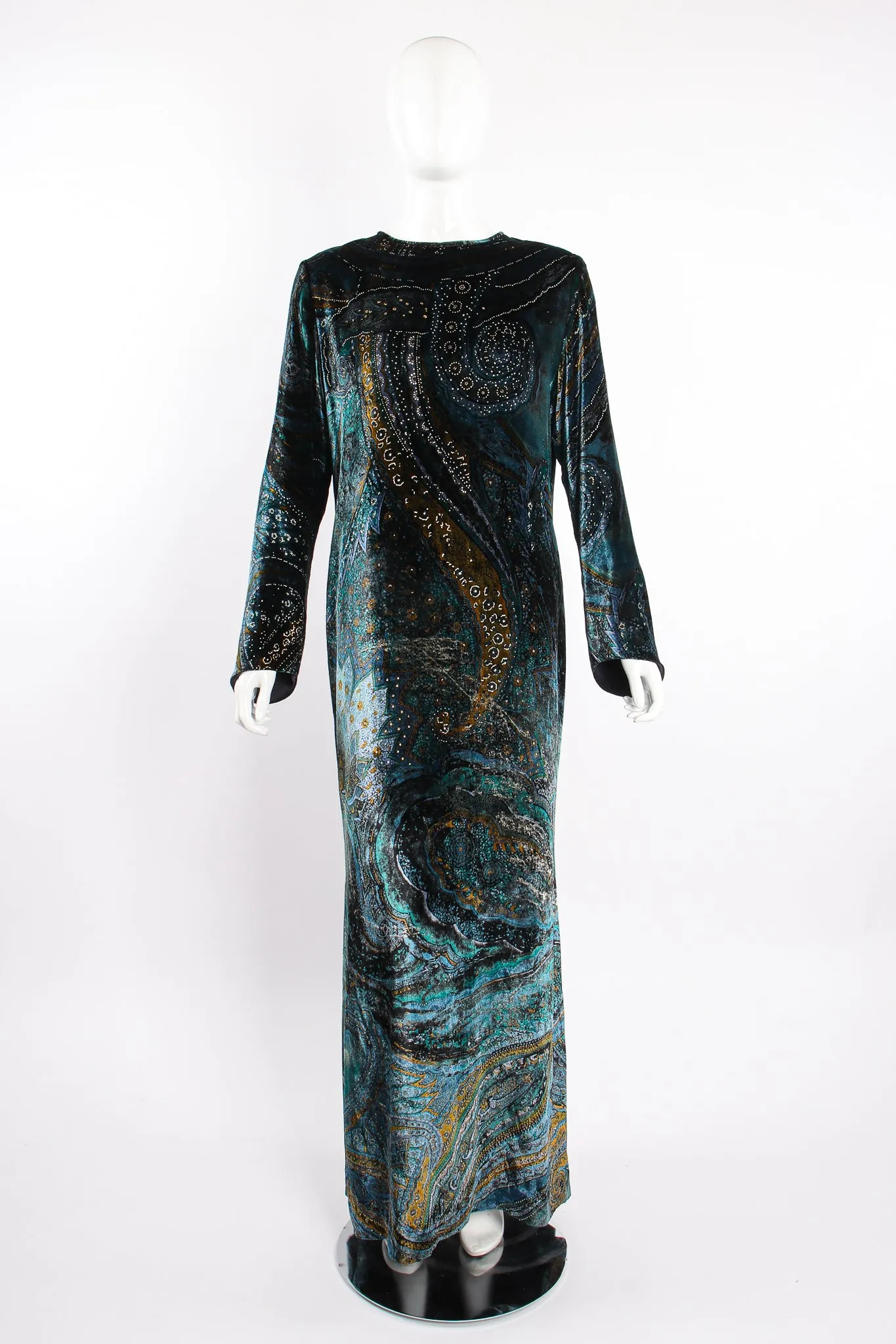 Velvet Cosmic Paisley Gown II