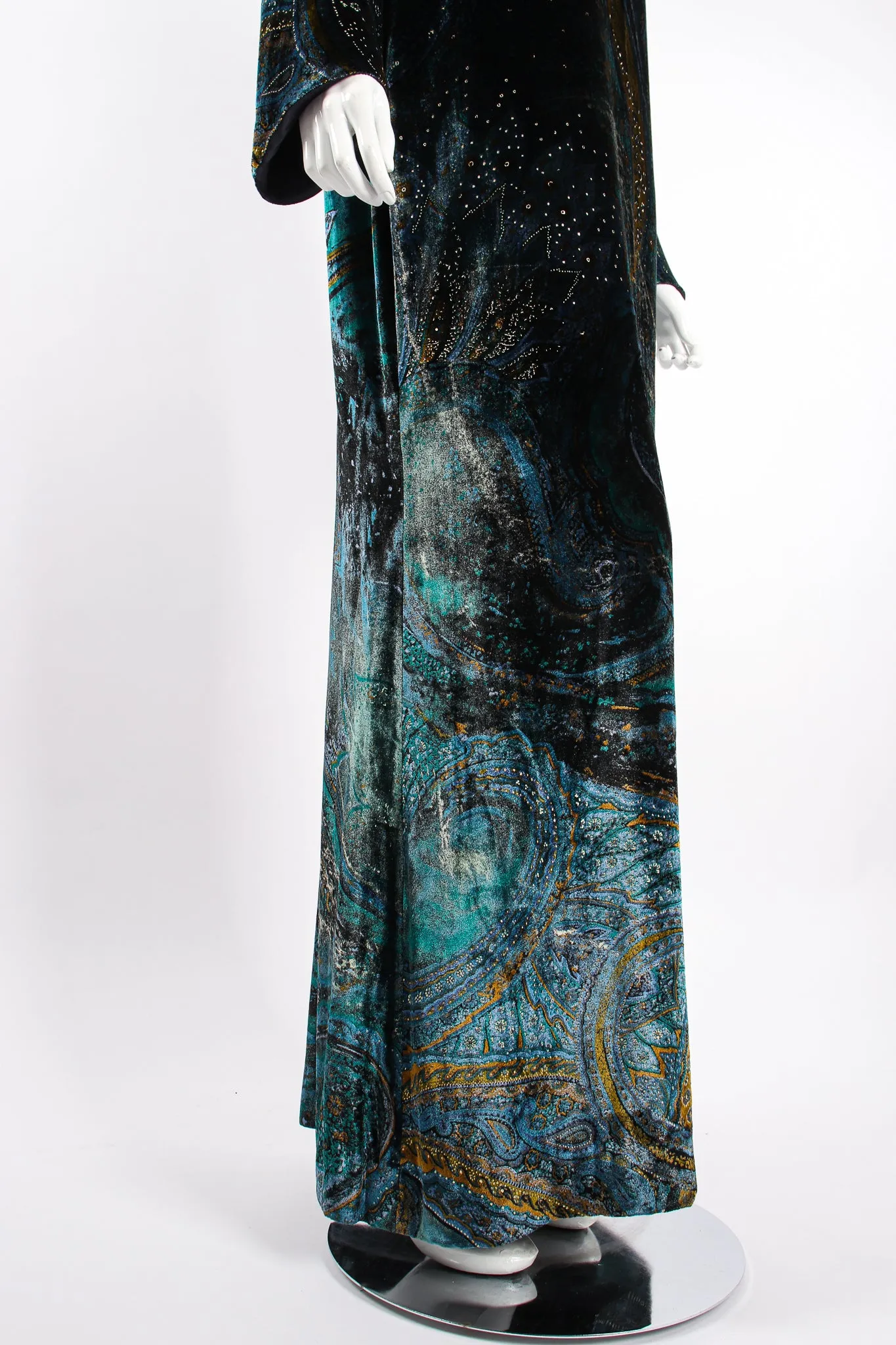 Velvet Cosmic Paisley Gown II
