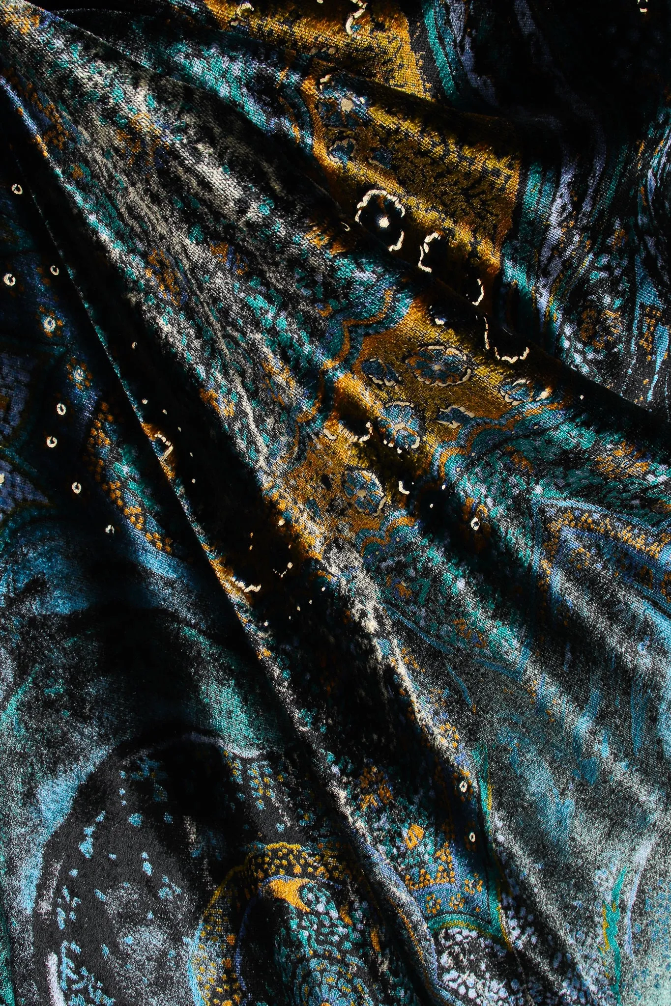 Velvet Cosmic Paisley Gown II