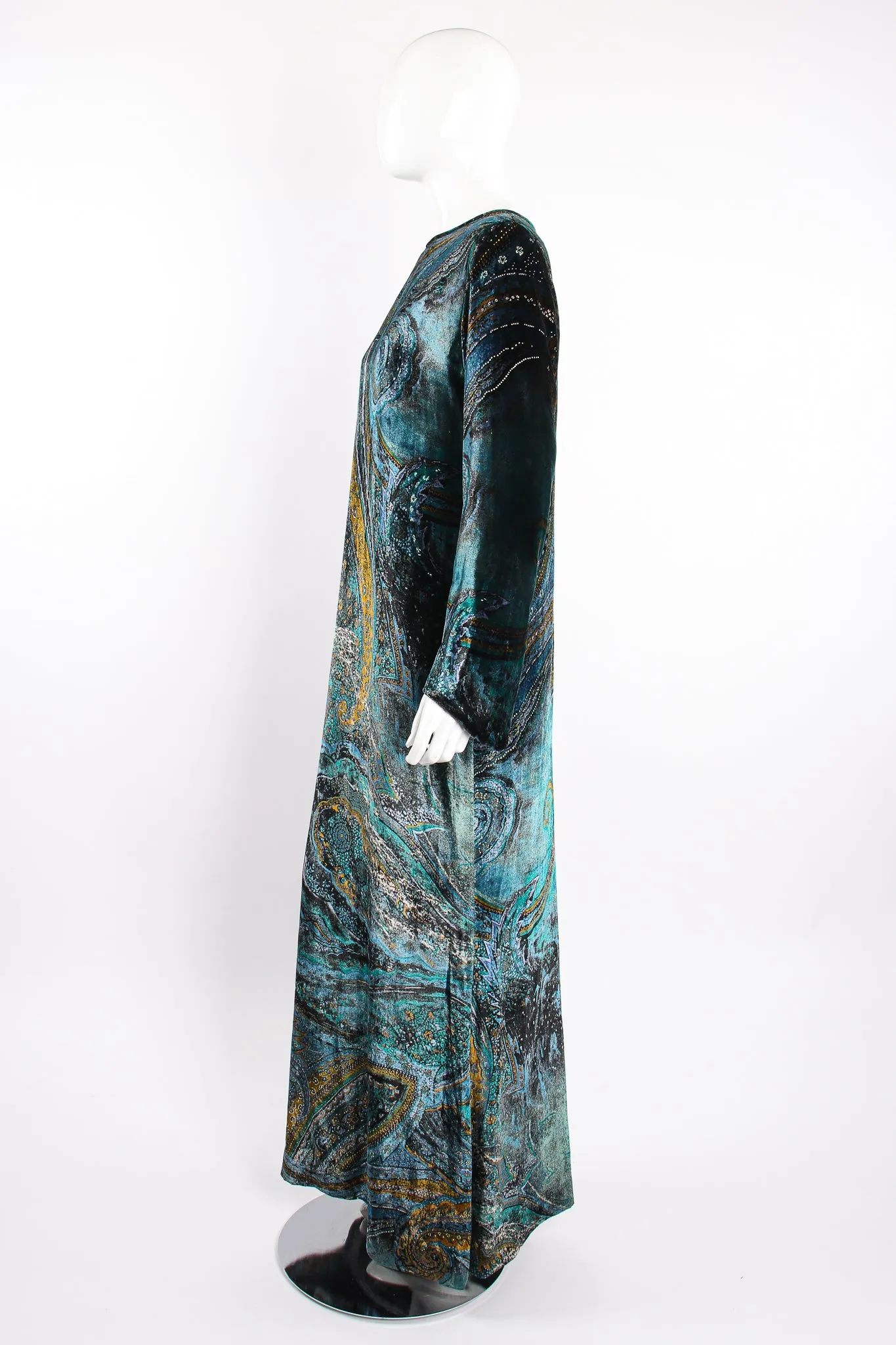 Velvet Cosmic Paisley Gown II