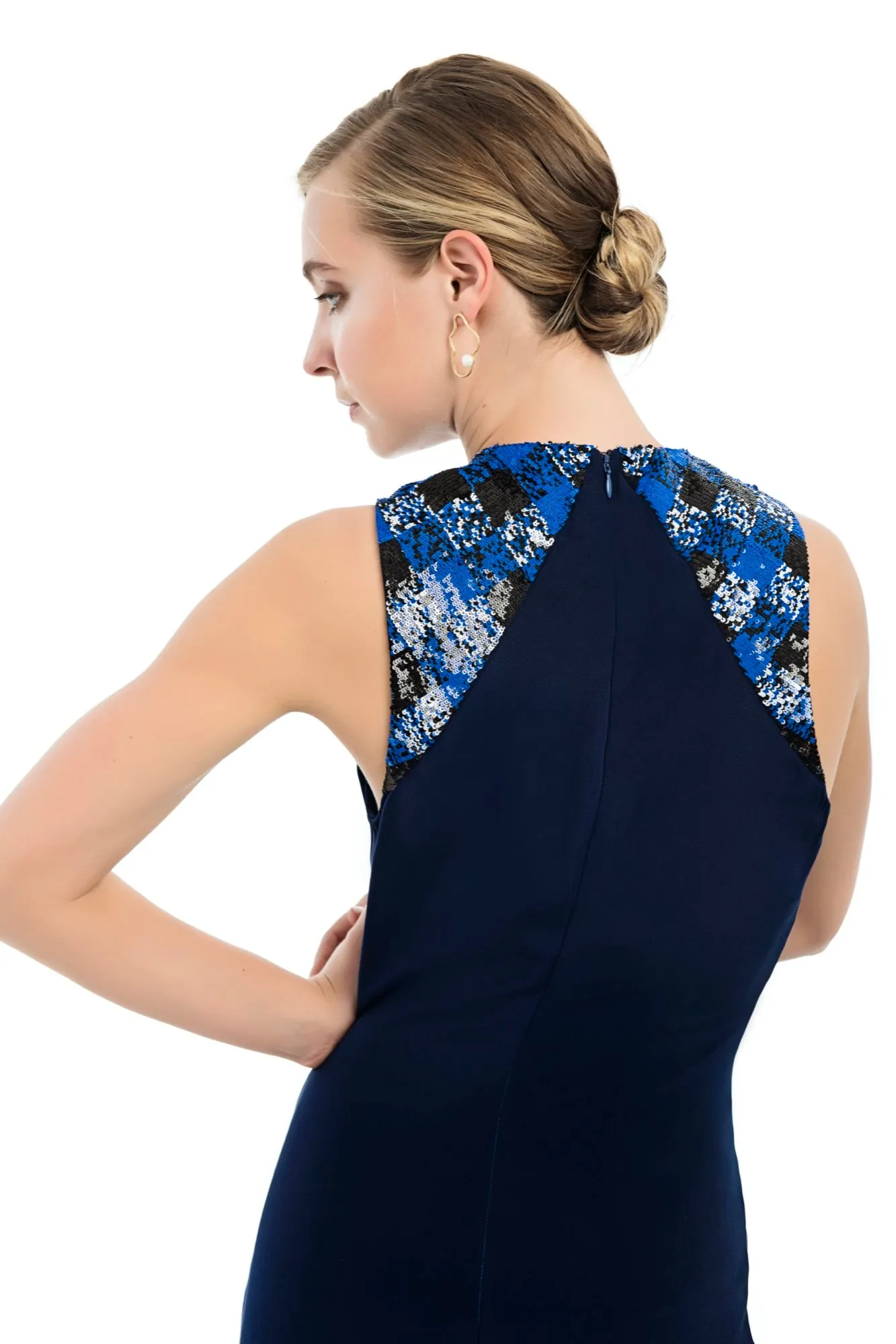 VIALI Silk Crepe Gown