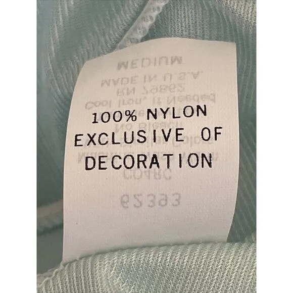 Vintage Cinema Etoile Gown Satin Nylon Medium Jadite Green Plunging Neckline NWT