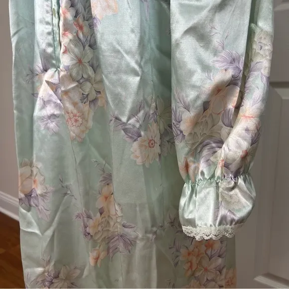 Vintage  Satin Nicole Full Length Night Gown