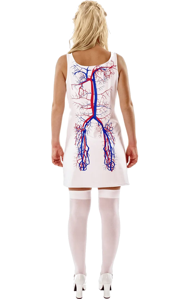 Womens Novelty Artery Dress Costume