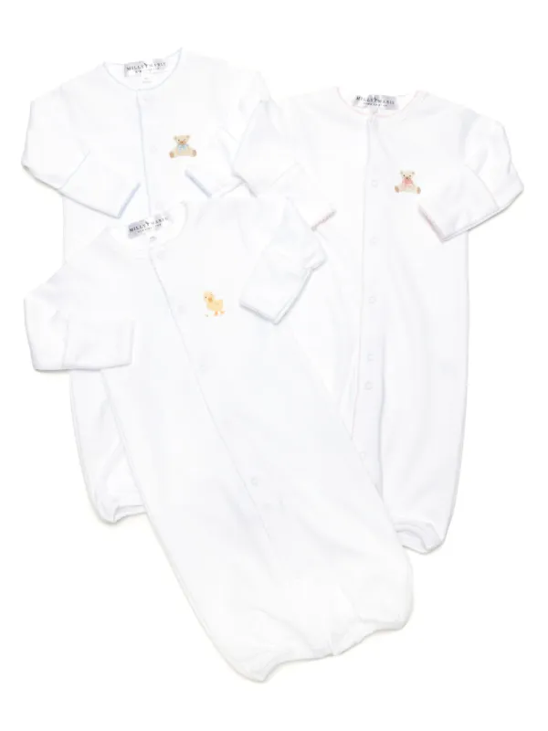 Yellow Duck Pima Converter Gown | White