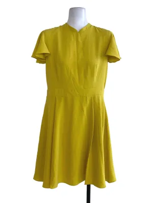 Yellow Plain Empire Dress
