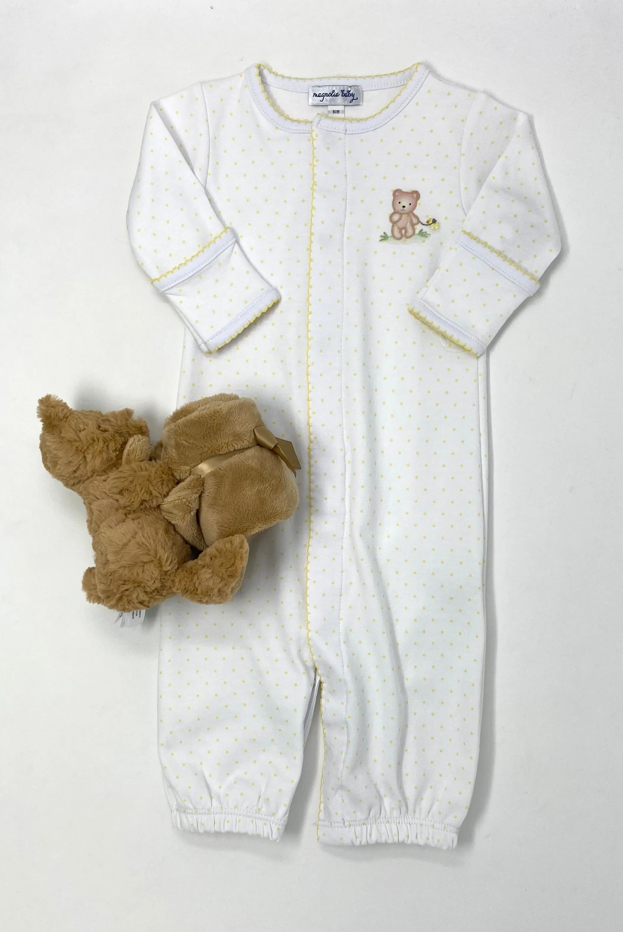 Yellow Sweet Teddies Embroidered Converter
